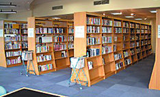 南牧村立図書館はしばみ、館内の様子